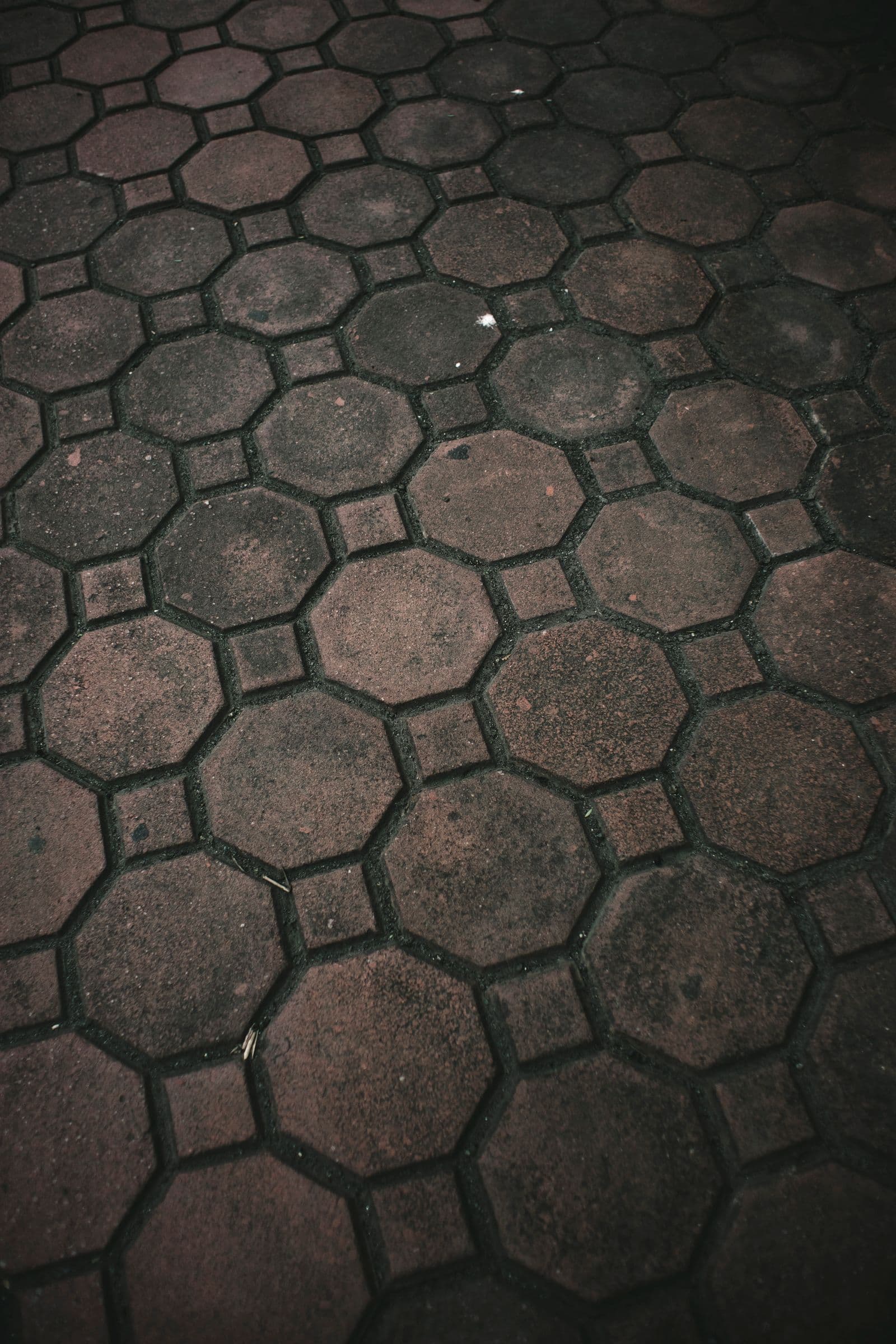 Modular Paver — Octagonal paver field, close up